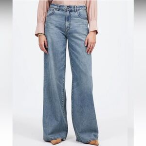 Superwide-Leg Jeans: Airy Denim Edition Size 27 NWT